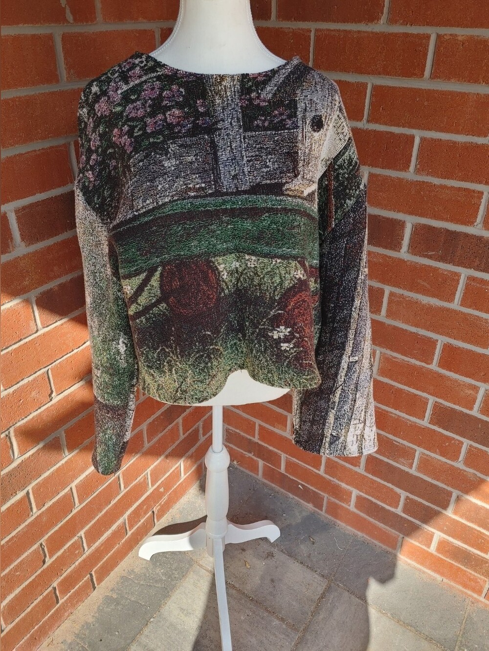 Upcycled Tapestry Blanket Pullover